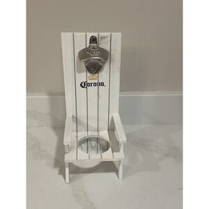 Corona Beer Wall Mounted Bottle Opener 12" X 5" mini wood Adirondack chair